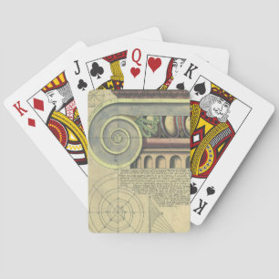 Historische Architektur; Kapitellvolute von Vignol Spielkarten