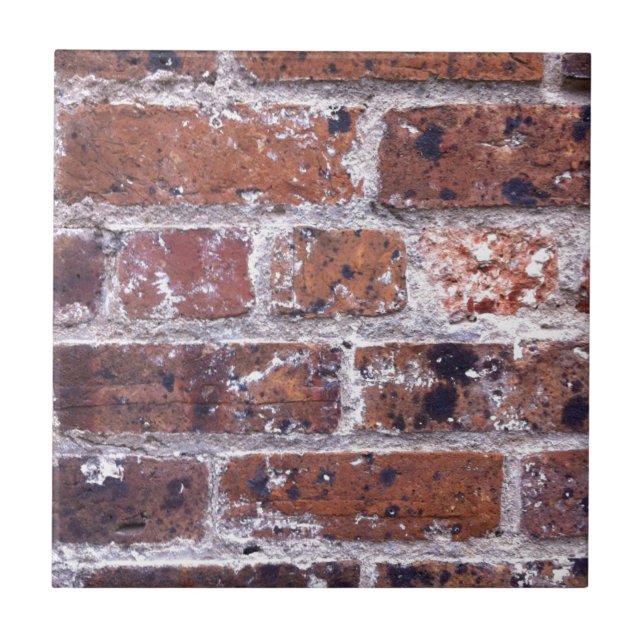 Historische Backsteinwand des 18. Jahrhunderts Fliese (Vorderseite)