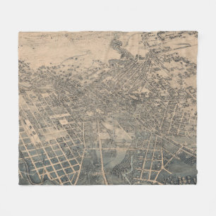 Historische Bilderkarte von San Antonio TX (1886) Fleecedecke
