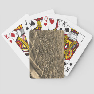 Historische bildhafte Karte von Albany Georgia (18 Spielkarten