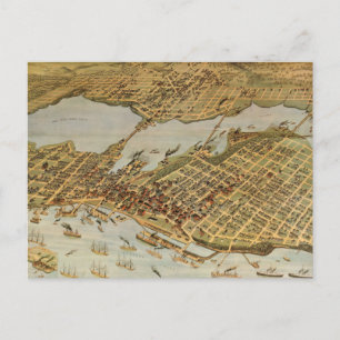 Historische Bildkarte von Vancouver BC (1898) Postkarte