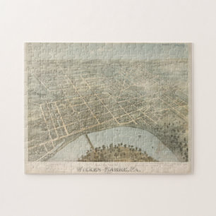 Historische Bildkarte von Wilkes Barre PA (1872)