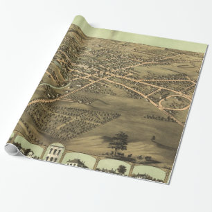 Historische bildliche Karte von Pontiac Michigan ( Geschenkpapier