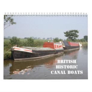Historische britische Kanalboote 2016 Kalender