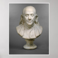Historische Büste von Ben Franklin Fotograf (1778)