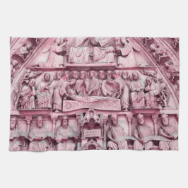 Historische, Christliche Skulpturen Notre Dame Par Geschirrtuch
