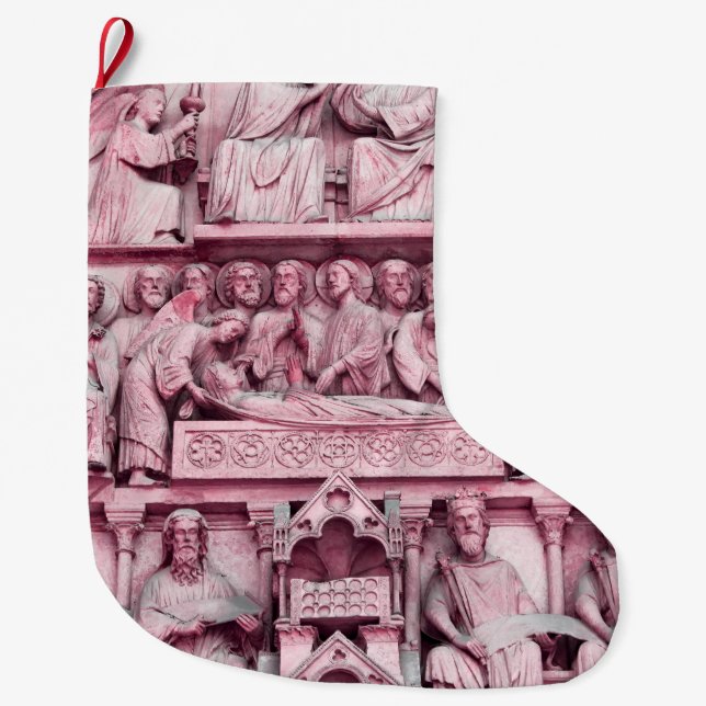 Historische, Christliche Skulpturen Notre Dame Par Großer Weihnachtsstrumpf (Vorderseite)
