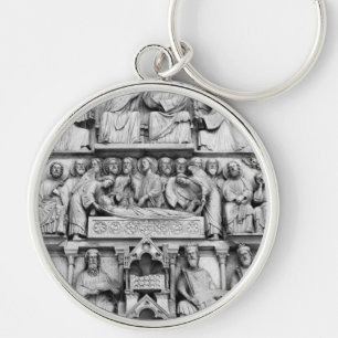 Historische, Christliche Skulpturen Notre Dame Par Schlüsselanhänger