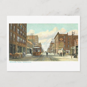 Historische Commerce Street, Dallas, Texas Postkarte
