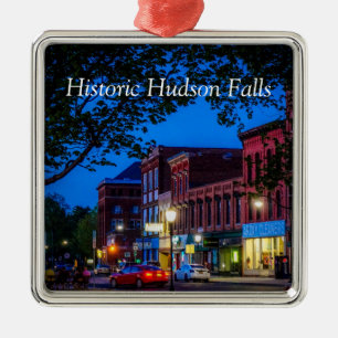 Historische der Hudson-Fälle Ornament Aus Metall