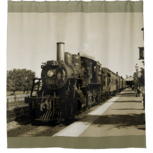 Historische Eisenbahn Duschvorhang