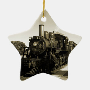 Historische Eisenbahn Keramik Ornament