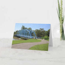 Historische Eisenbrücke motivierend leere Karte