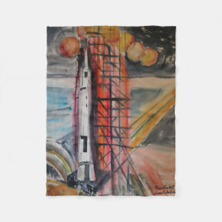 Historische Erinnerungsstücke Mond-Rockets 1969 Fleecedecke