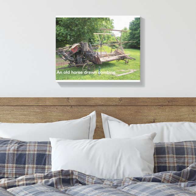 Historische Farm Print Leinwanddruck (Insitu (Schlafzimmer))