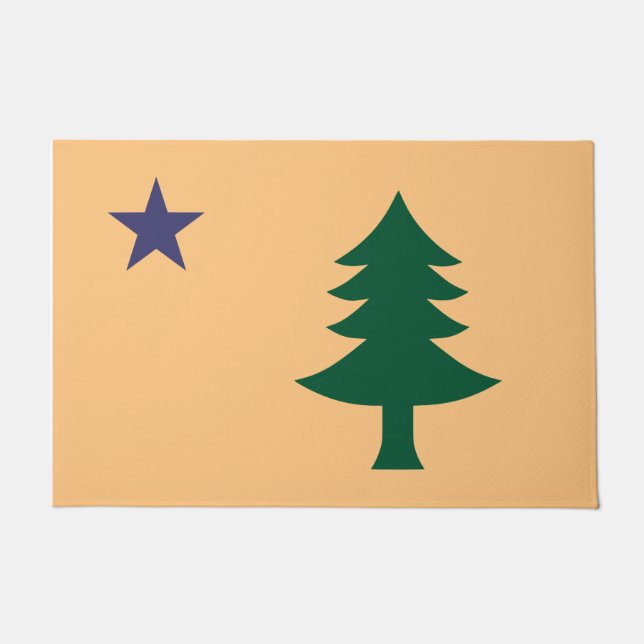 Historische Flagge Maine (1901-1909) Fußmatte (Vorderseite)