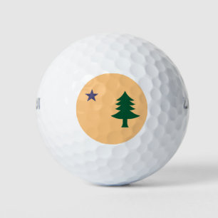 Historische Flagge Maine (1901-1909) Golfball