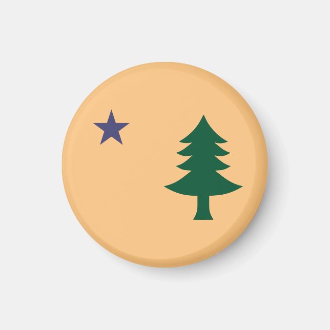 Historische Flagge Maine (1901-1909) Magnet (Vorne)