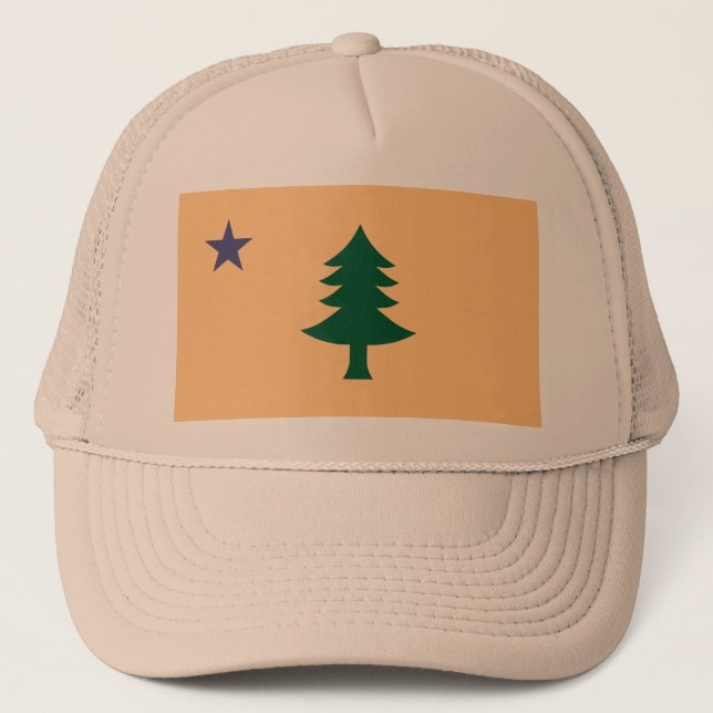 Historische Flagge Maine (1901-1909) Truckerkappe (Vorderseite)