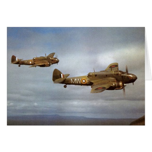 Historische Flugzeuge WW2 im Flug (Vorderseite (Horizontal))