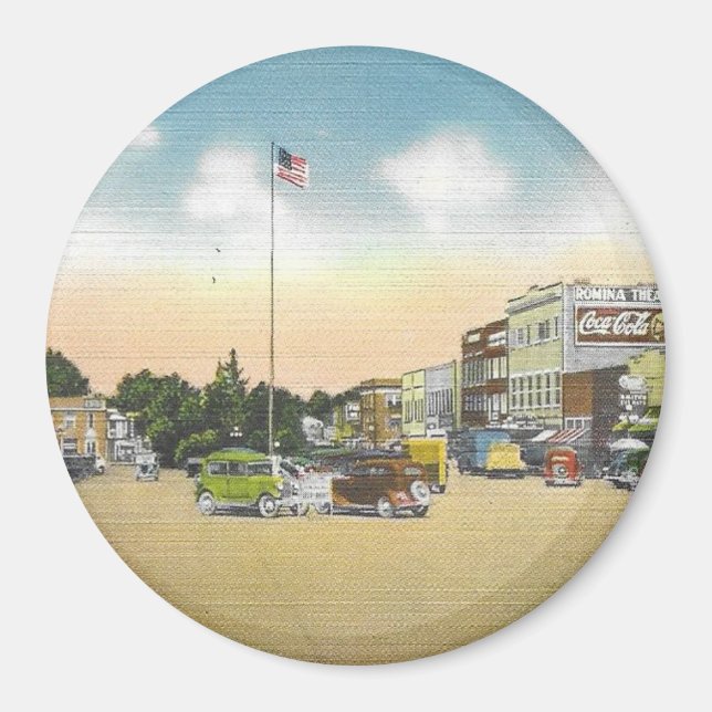 Historische Forest City Main Street Magnet (Vorne)