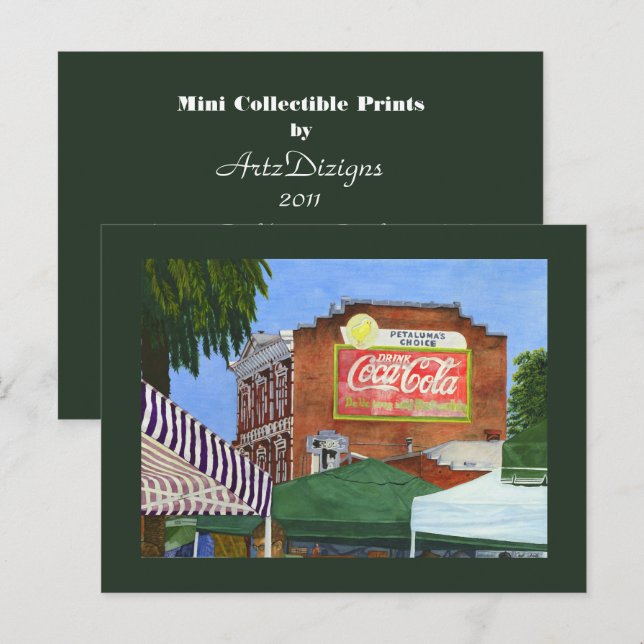 Historische Gebäude Mini Sammeldrucke Postkarte (Vorne/Hinten)