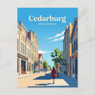 Historische Hauptstraße, Cedarburg USA Postkarte