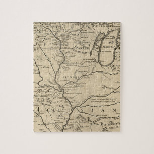 Historische Illinois-Karte von 1718