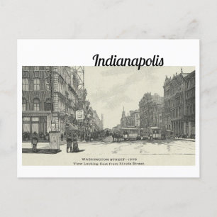 Historische Indianapolis-Skizzen-Postkarte Postkarte