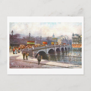 Historische Jamaica Bridge, Glasgow, Schottland Postkarte