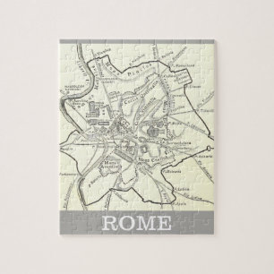 Historische Karte der Stadt Rom