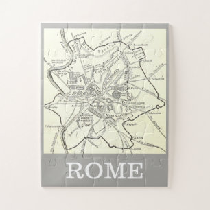 Historische Karte der Stadt Rom