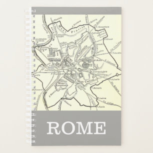 Historische Karte der Stadt Rom Planer