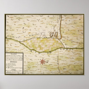 Historische Karte Des Tubac Presidio de San Poster