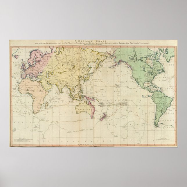 Historische Karte Poster (Vorne)