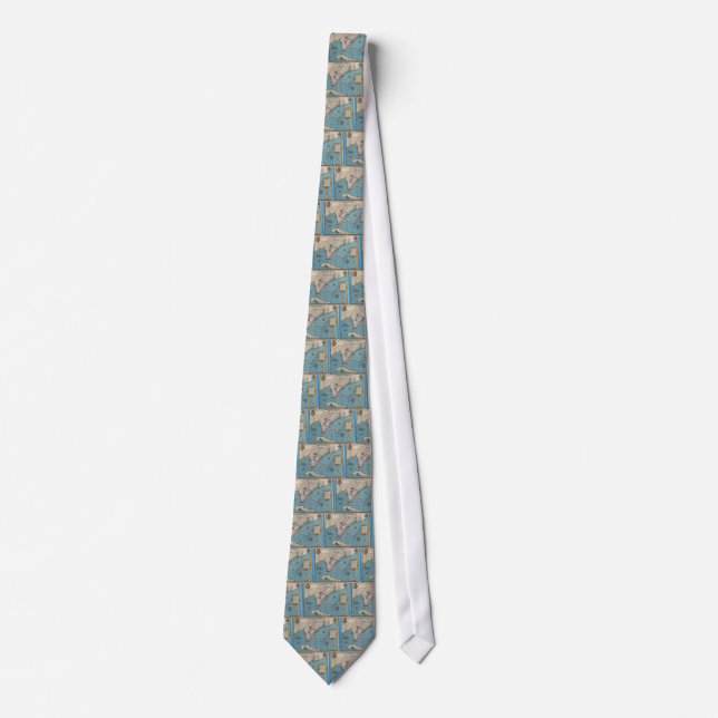 Historische Karte von Florida (1591) Krawatte (Vorderseite)