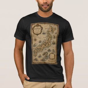 Historische Karte von Japan T-Shirt
