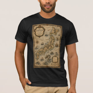 Historische Karte von Japan T-Shirt