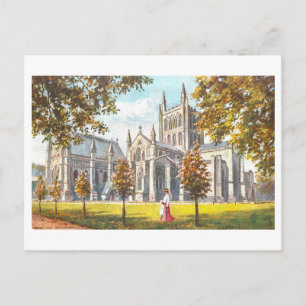 Historische Kathedrale von Hereford, Hereford, Eng Postkarte