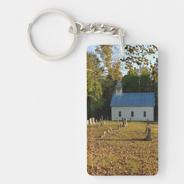 Historische Kirche und Friedhof Schlüsselanhänger (Vorderseite)
