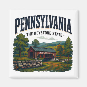 Historische Landschaft Pennsylvanias Magnet