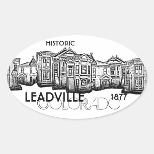 Historische Leadville Colorado Vintage Aufkleber