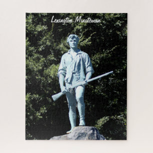 Historische Lexington Minuteman Statue Jigsaw Puzz