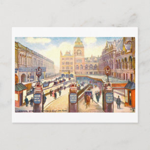 Historische Liverpool Street Station (London, Engl Postkarte