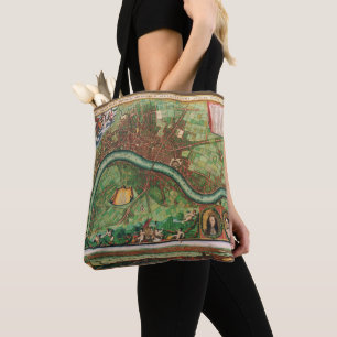 Historische Londoner Straßenkarte von Johannes de  Tasche