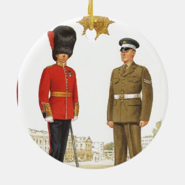 Historische Militäruniformen, Coldstream Schutz Keramikornament (Hinten)