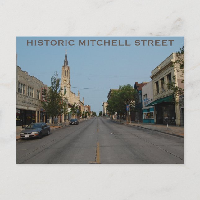 HISTORISCHE MITCHELL STREET Postkarte (Vorderseite)