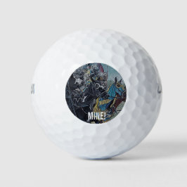 Historische mittelalterliche Ritter jouten auf Pfe Golfball
