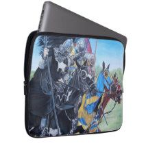 Historische mittelalterliche Ritter jouten auf Pfe