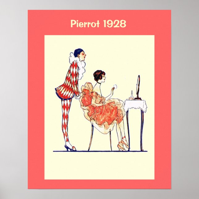Historische Mode 1928 Poster (Vorne)